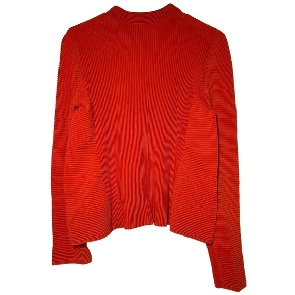 COS Orange Ribbed Pullover size S - Picture 2 of 4
